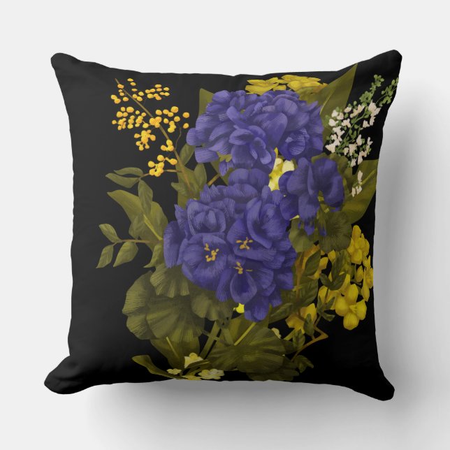 blomsterdekoration kudde (Framsida)