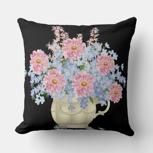 blomsterdekoration kudde (Framsida)