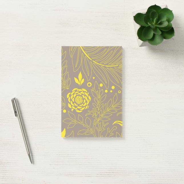 Blomsterdesign 18 post-it block (Kontor)