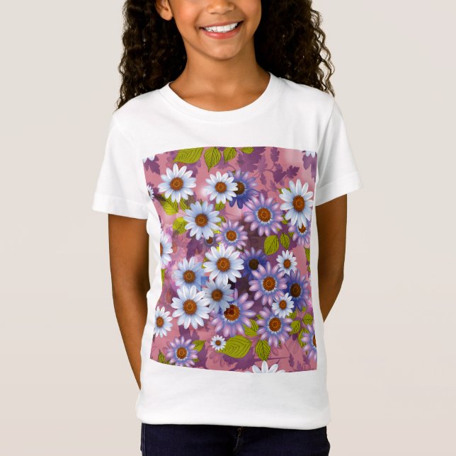 Blomsterdesign 1 t shirt (Framsida)