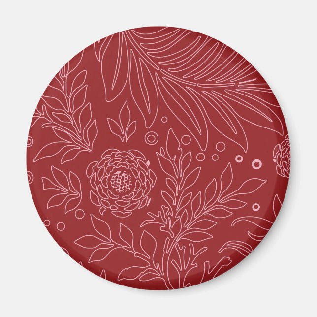 Blomsterdesign 30 magnet (Framsidan)