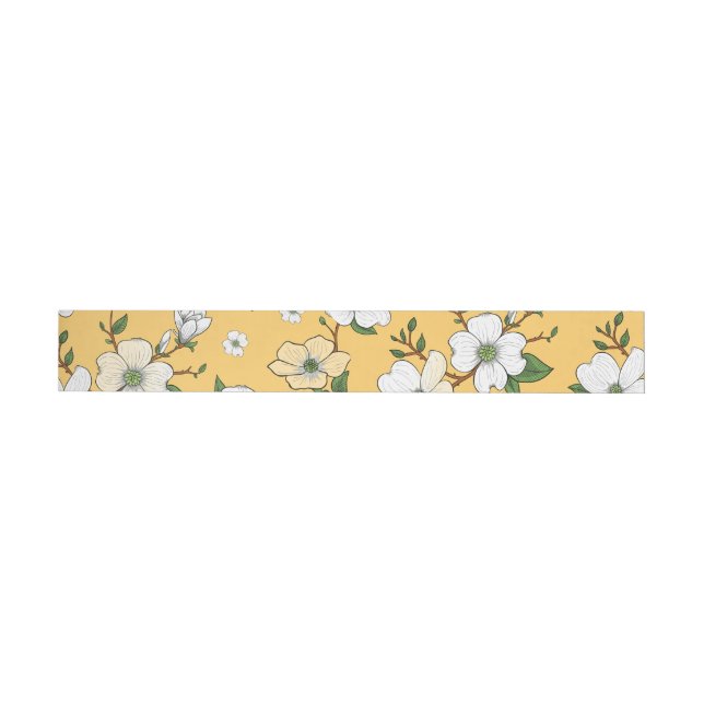 Blomsterdesign 4 etikettband (Individual)