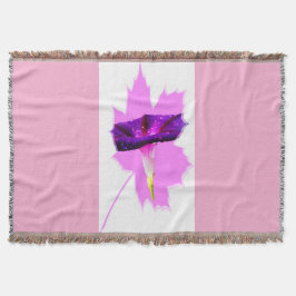 Blomsterdesign filt