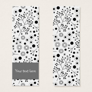 Blomsterdesign för Cute abstrakt Bookmark Litet Visitkort