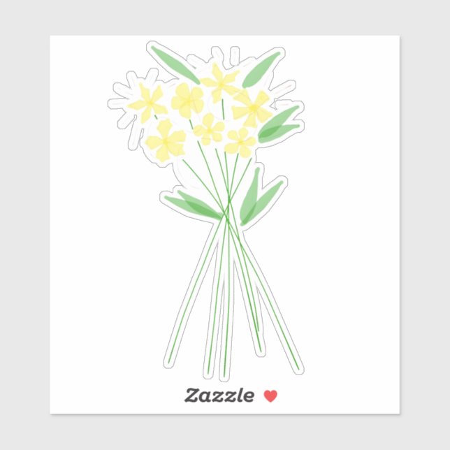 Blomsterdesign Klistermärken (Ark)