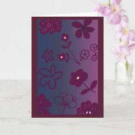 Blomsterdesign kort