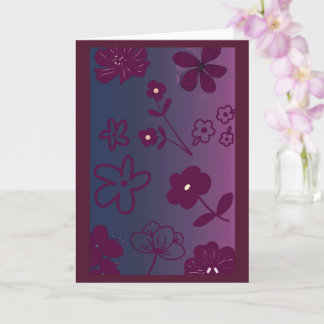 Blomsterdesign kort
