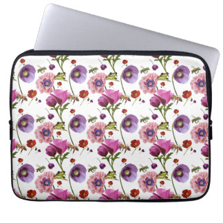 Blomsterdesign Laptop Fodral