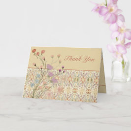 Blomsterdesign med mönsterdetaljer kort