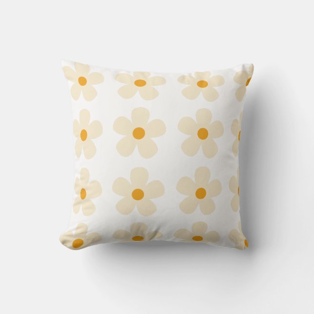 Blomsterdesign mönster kudde (Framsida)