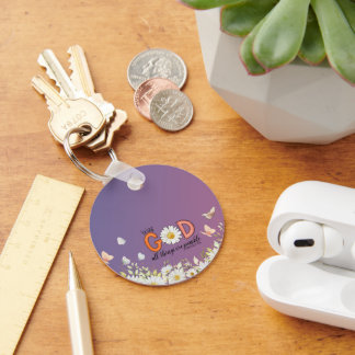 Blomsterdesign Nyckelring