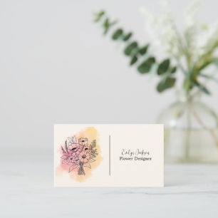 Blomsterdesigner/Blomsteraffär/Florist Visitkort