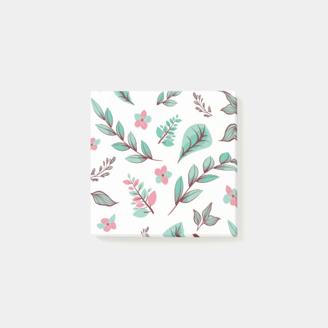Blomsterdesignserie 2 post-it block (Framsida)