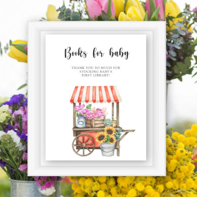 Blomsterdusch, bokar för baby poster (Skapare uppladdad)