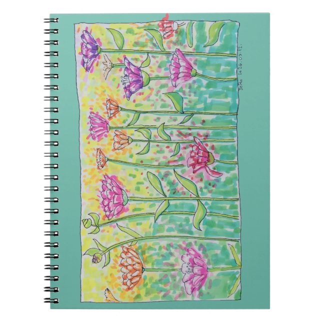 Blomsterfält Anteckningsbok (Framsidan)