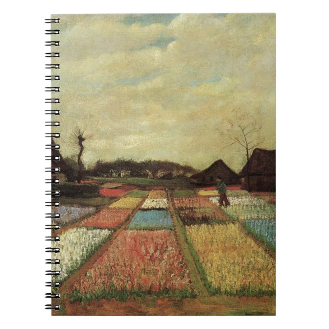 Blomsterfält av Vincent van Gogh. Anteckningsbok Med Spiral (Framsidan)