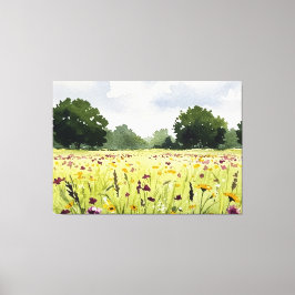 Blomsterfält Canvastryck