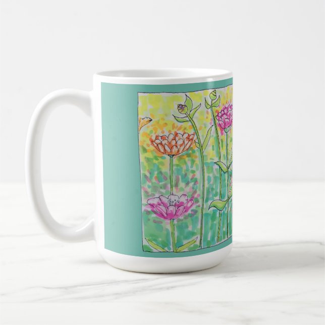 Blomsterfält Kaffemugg (Vänster)