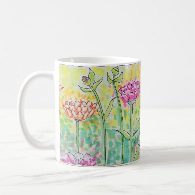 Blomsterfält Kaffemugg (Vänster)