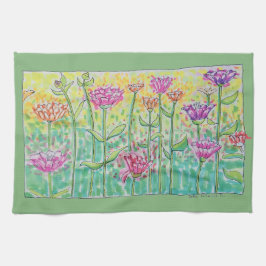 Blomsterfält Kökshandduk
