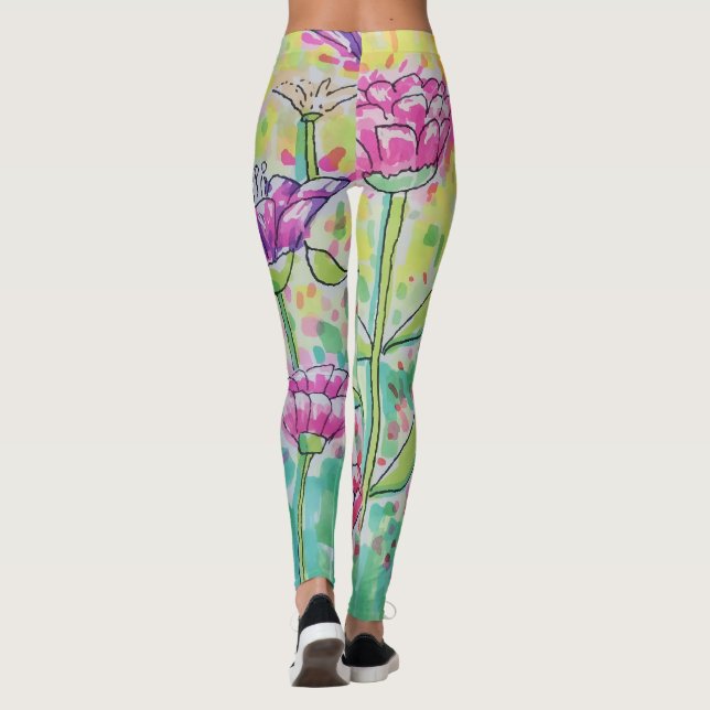 Blomsterfält Leggings (Baksida)