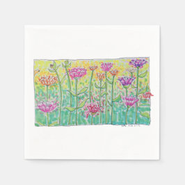 Blomsterfält Pappersservett