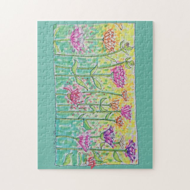 Blomsterfält Pussel (Vertikal)