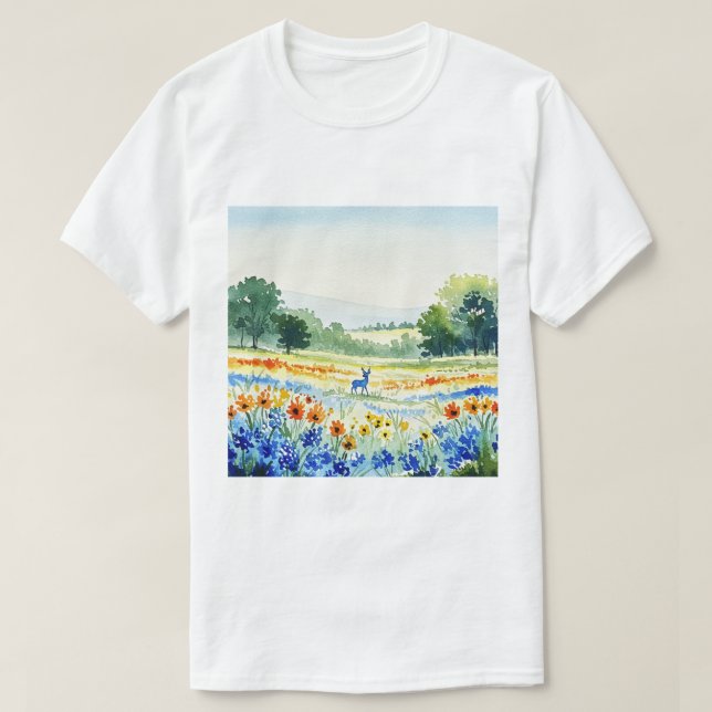 Blomsterfält T Shirt (Design framsida)