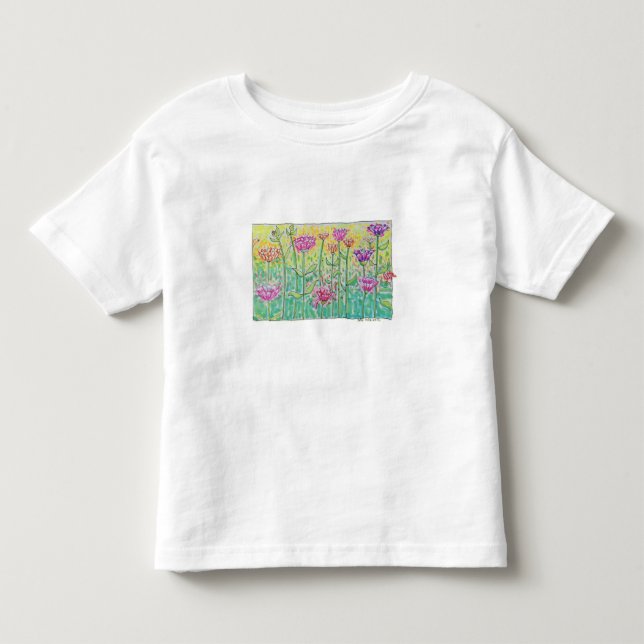 Blomsterfält T Shirt (Framsida)
