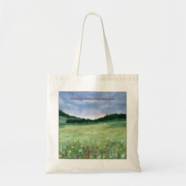 Blomsterfältslandskap  tygkasse (Framsidan)