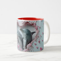 Blomsterfiner från Valentine Mamma och Baby 3D Mug
