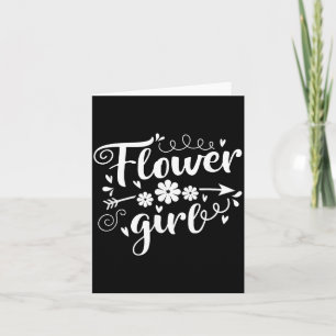 Blomsterflicka Bröllop Barn Strö Basket Kort
