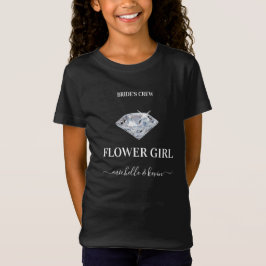 Blomsterflicka Bröllopsfest Svart & Vitt T Shirt