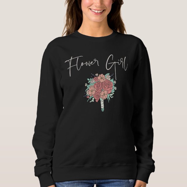 Blomsterflicka Matchning Förbereder Sig För Bröllo T Shirt (Framsida)