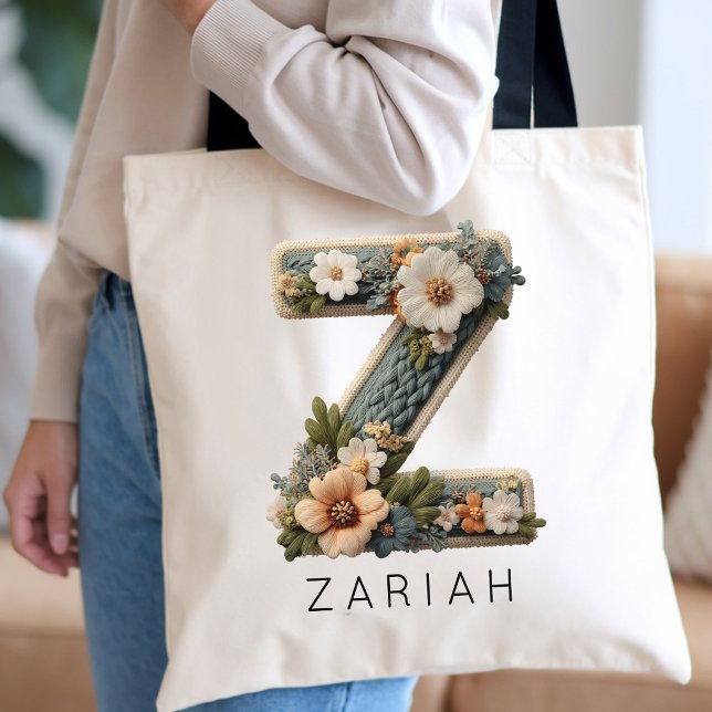 Blomsterflicka | Skräddarsydd blomsterbukett för b Tygkasse (birthday tote bag gift for bestie, gift for flower girl, maid of honor tote, boho wedding gift, )