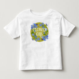 Blomsterflicka Småbarn Bröllop blomster Nejlikor  T Shirt