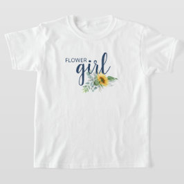 Blomsterflicka Solros Bröllop T-Shirt