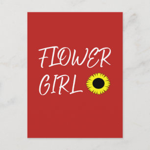 Blomsterflicka solros  vykort