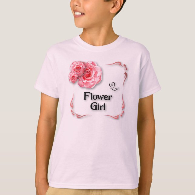 Blomsterflicka T Shirt (Framsida)