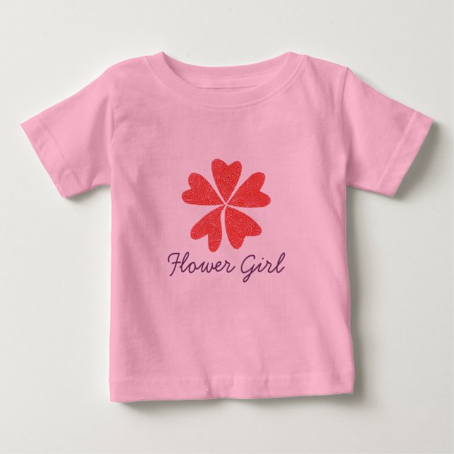 Blomsterflicka top t shirt (Framsida)