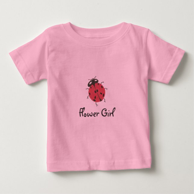 Blomsterflicka toppen t-shirt (Framsida)