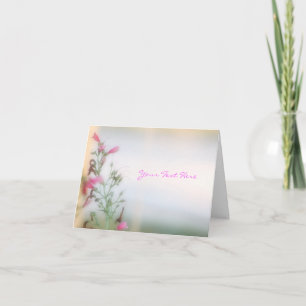 Blomsterfotografins hälsningskort kort