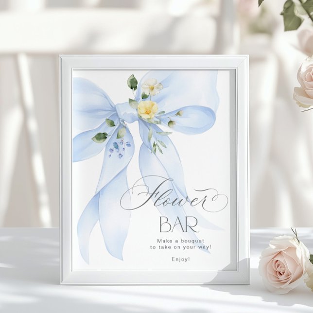 Blomstergardin Blå Slinga Blommig Uppblomstring Ga Poster (Skapare uppladdad)