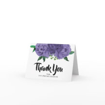 Blomstergin Bröllopsfest Tacksamhetskort