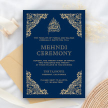 Blomstergodkänd blå och gul islamisk muslimsk Mehn