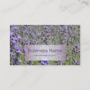 Blomsterhandel - lavendelfält visitkort