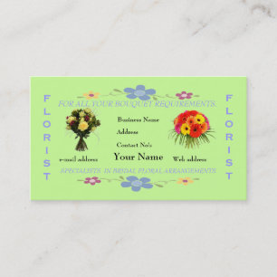 Blomsterhandlare Visitkort