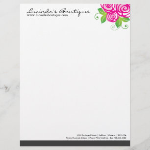 Blomsterhandlarebrevhuvud Brevhuvud