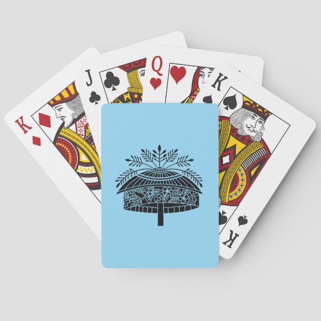 Blomsterhatt Casinokort (Baksidan)
