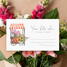 Blomsterkärra - Datum idéer för kvällen \ Datum lo Tilläggskort